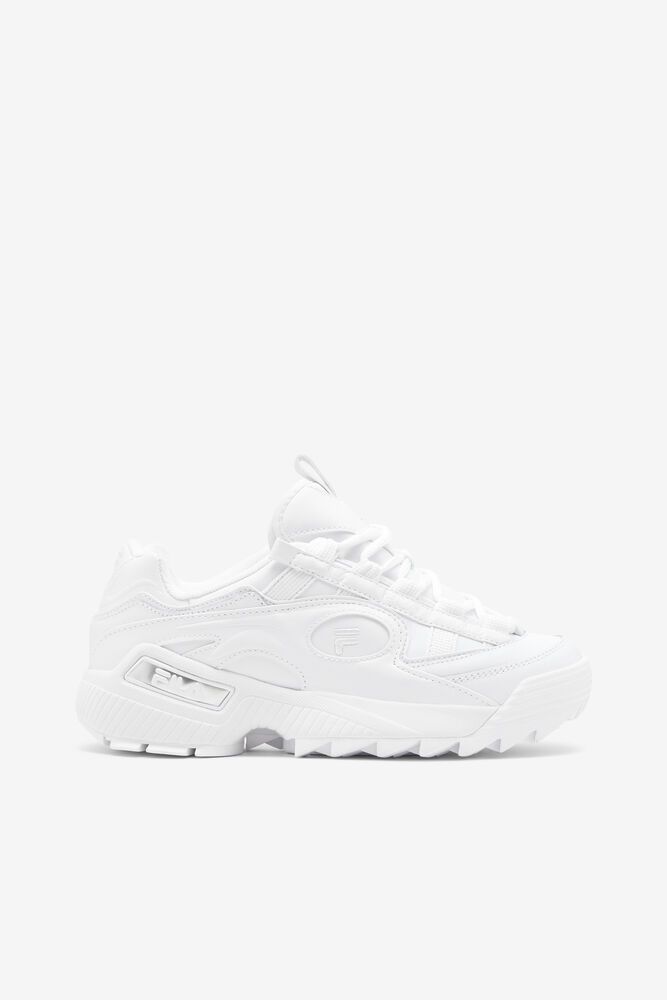 Fila D-formation White Sneakers Womens - NZ 71240-RCEK